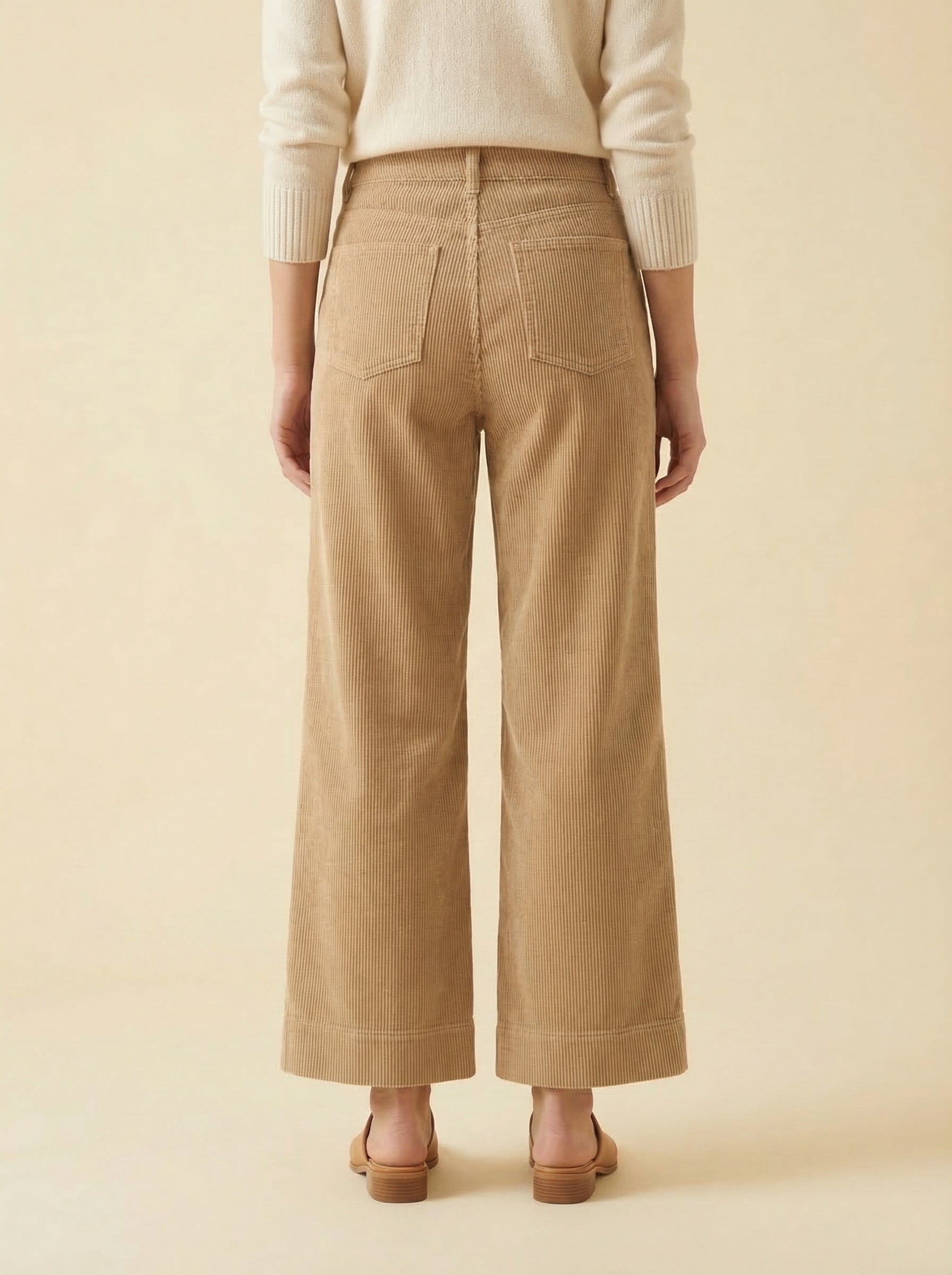Cotton Corduroy Wide-Leg Pants Sample view 2